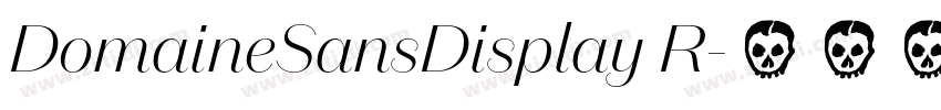 DomaineSansDisplay R字体转换